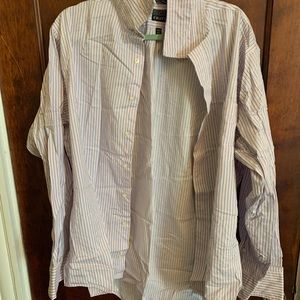 Chaps pink blue white button down